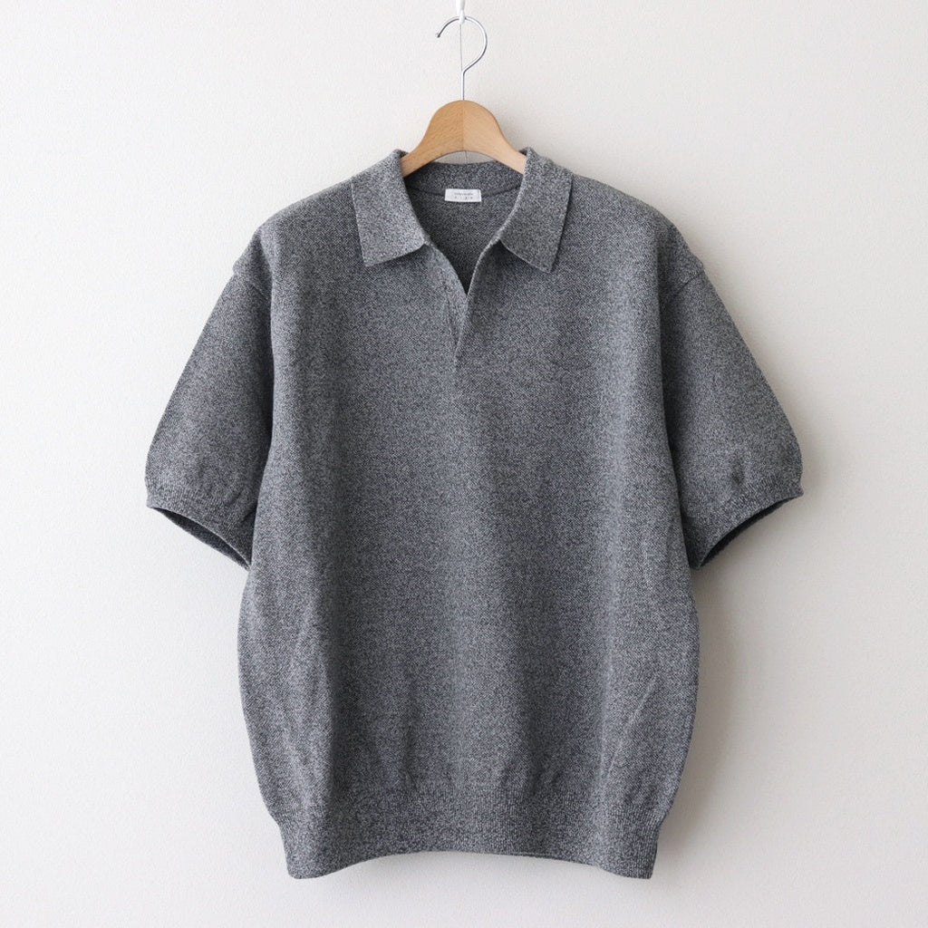 Moss Stitch Polo #D.Gray [2501-011]