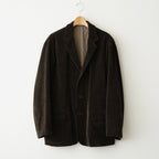Cotton & Rayon Corduroy Tailored Jacket #Dark Brown [OFH011JK11]