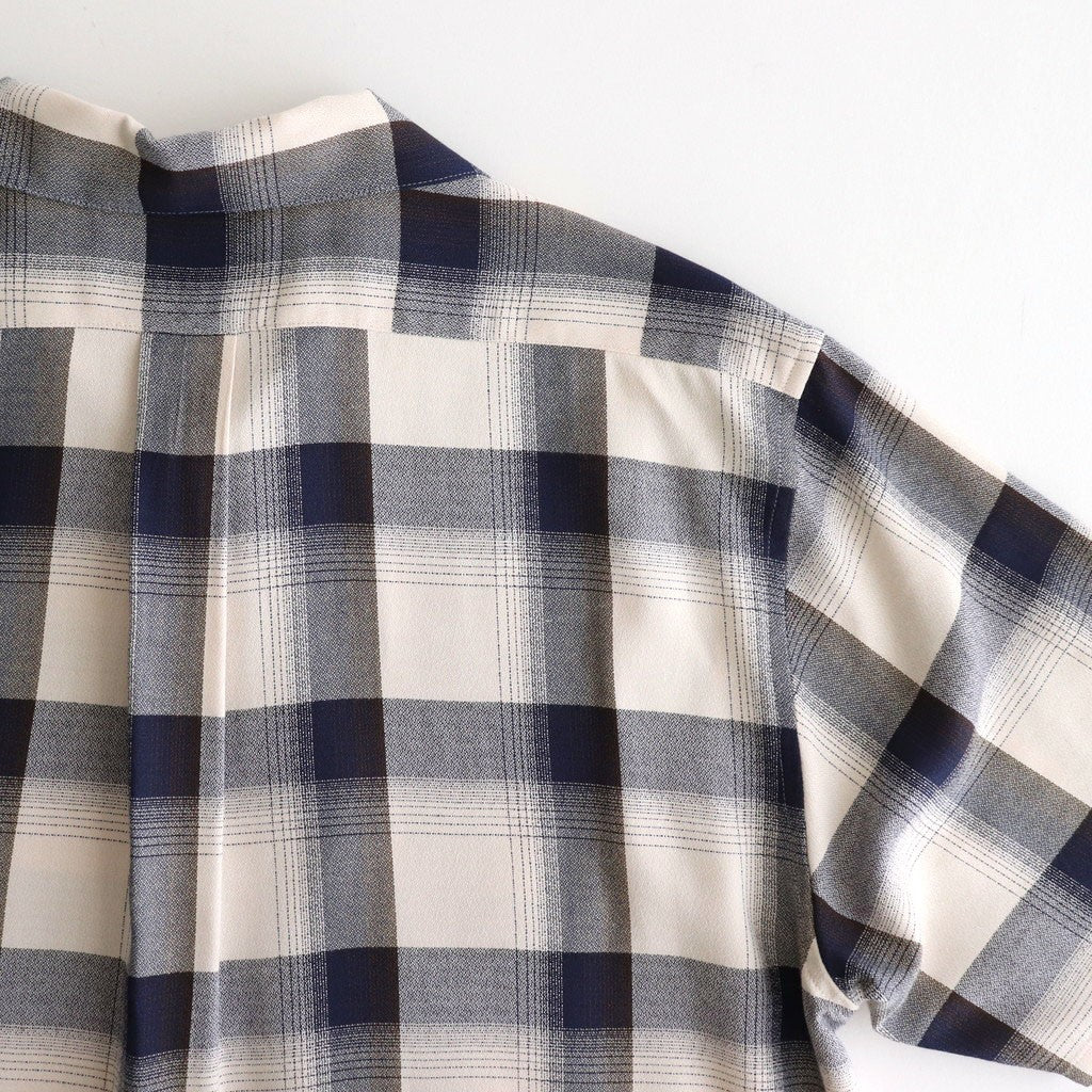 OMBRE HALF SLEEVE SHIRTS #NAVY OMBRE [25880501]