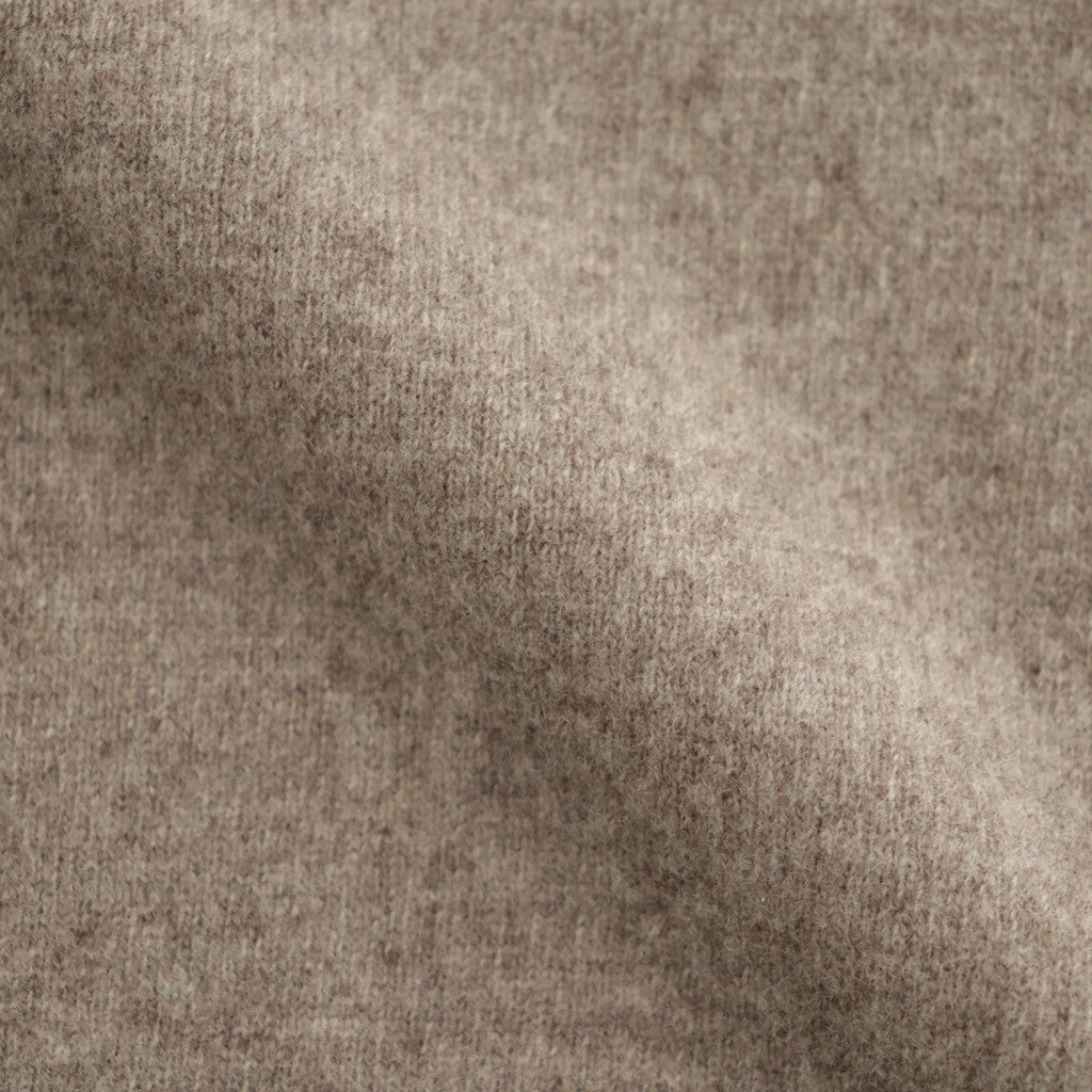 Leather-Trimmed Skipper Sweater #Beige [YK26FW01380S]