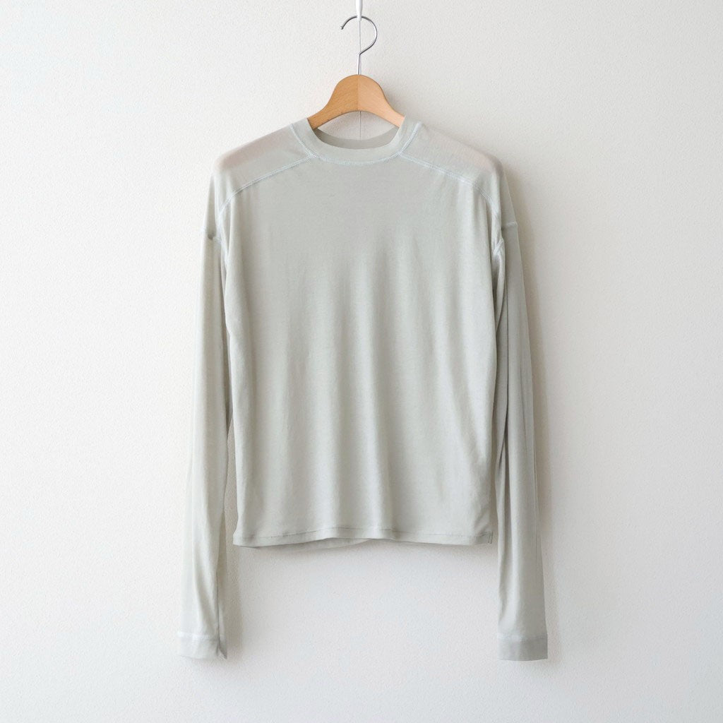 Hightwist Gauze Long T-shirts #SAGE [12610620]