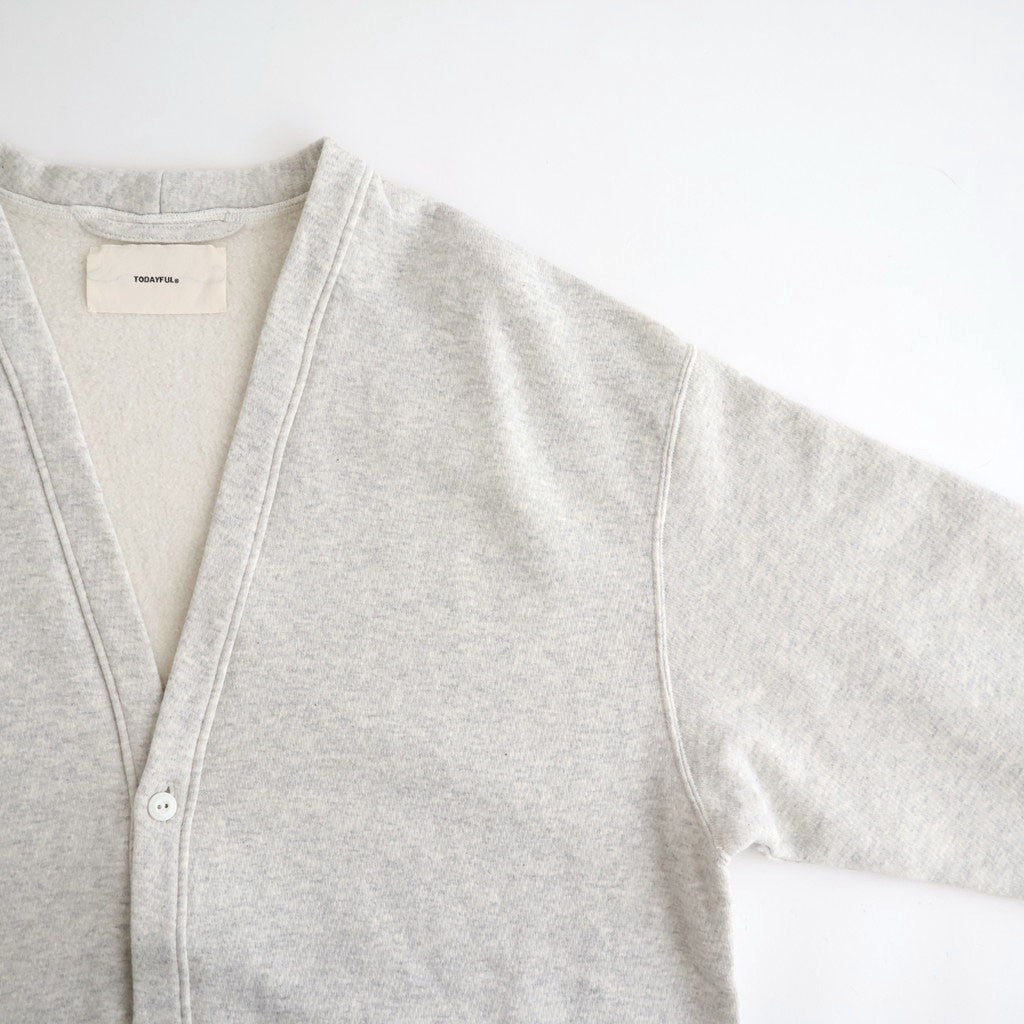 Cotton Brushed Cardigan #GRY [12620609]