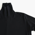 NTSNT - シルキーテンセル・ベアフライス タートルネックカットソー #95 Black [SN_NC0202TN]