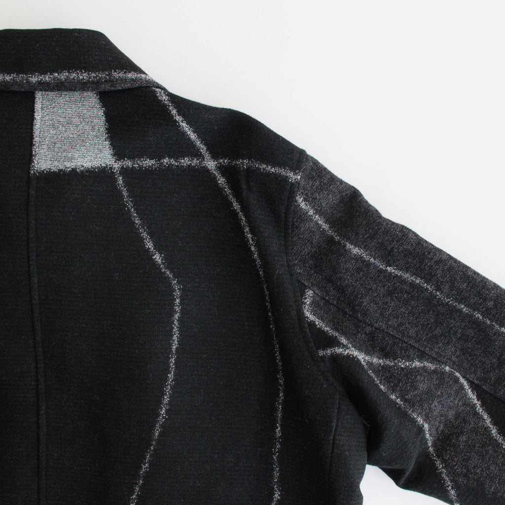 JACQUARD ZIP BLOUSON #BLACK [YK23FW0525B]