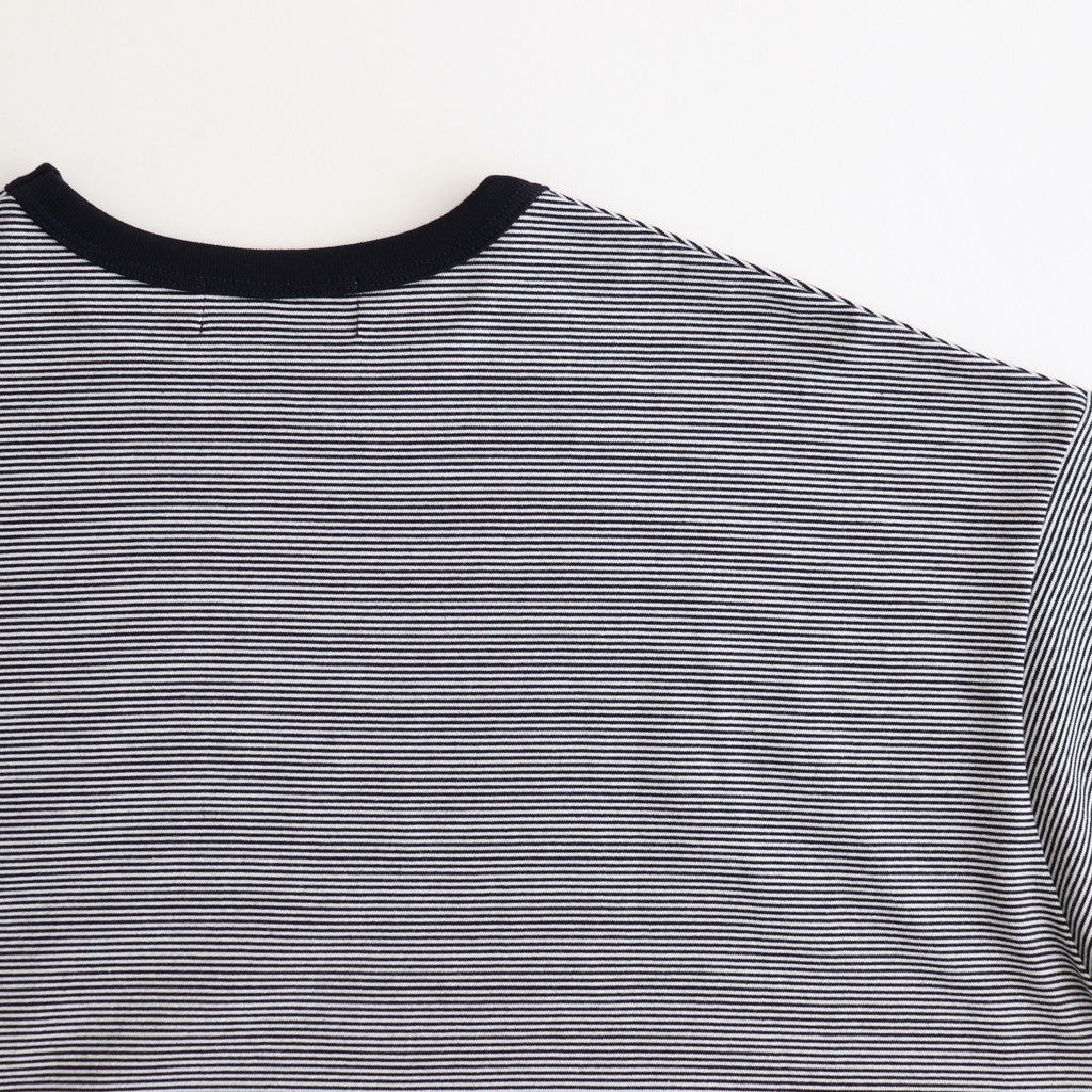 Narrow Border L/S Tee #NAVY×WHITE [GU251-70117B]