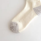 COARSE RIBBED OLDSCHOOL CREW SOCKS #D.GREEN [R1255-SS26]