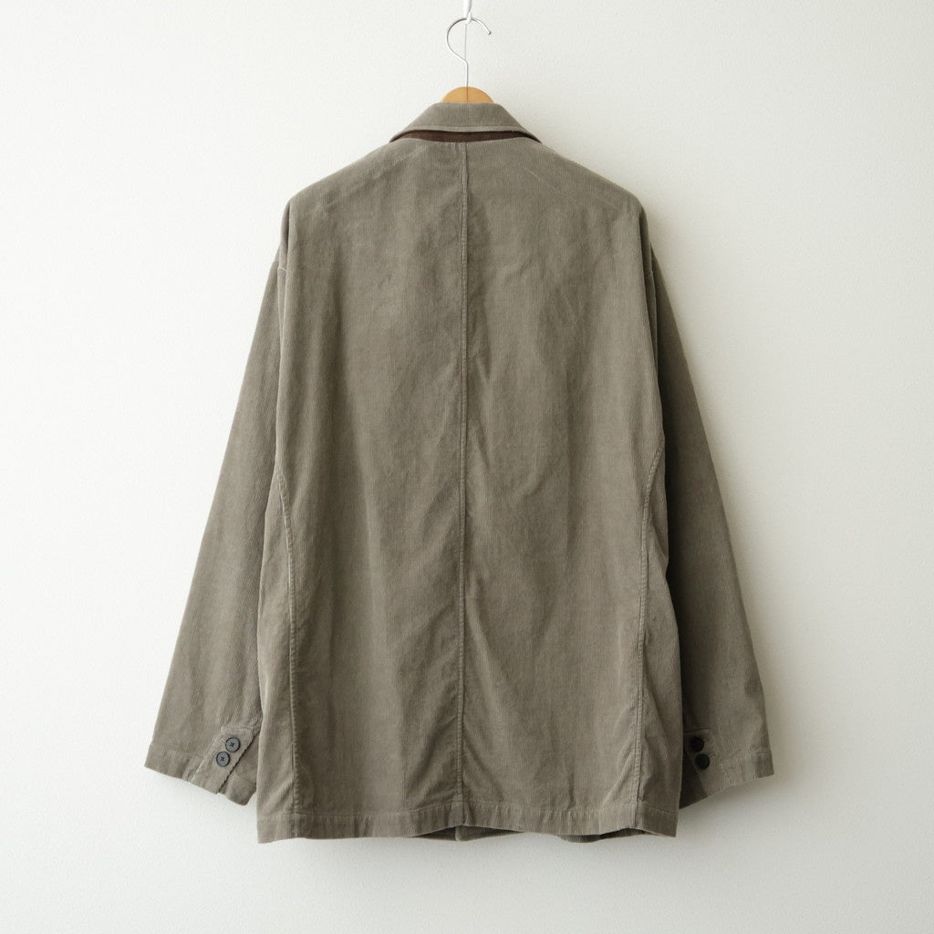 VINTAGE CORDUROY SINGLE BREASTED JACKET #TAUPE [ST.1580]
