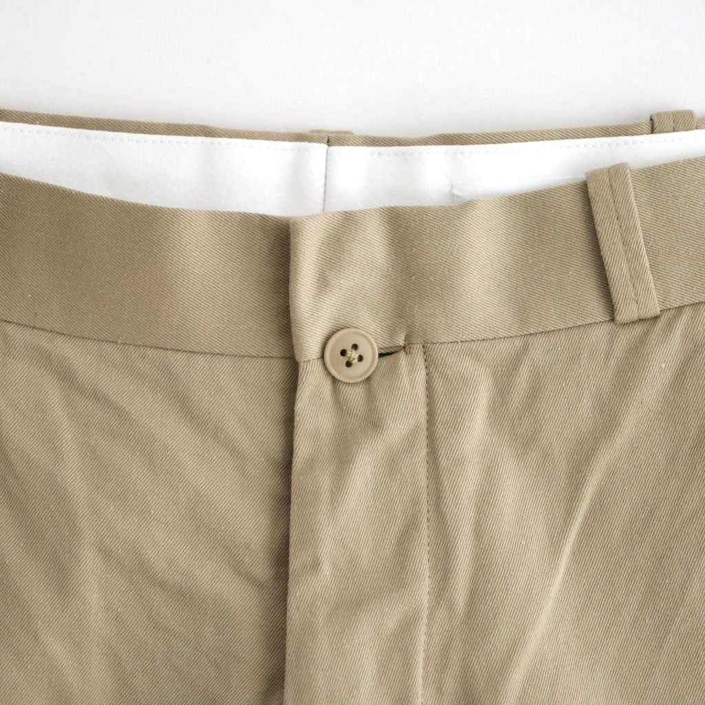 CHINO TROUSERS - WIDE STRAIGHT #KHAKI [11062601]