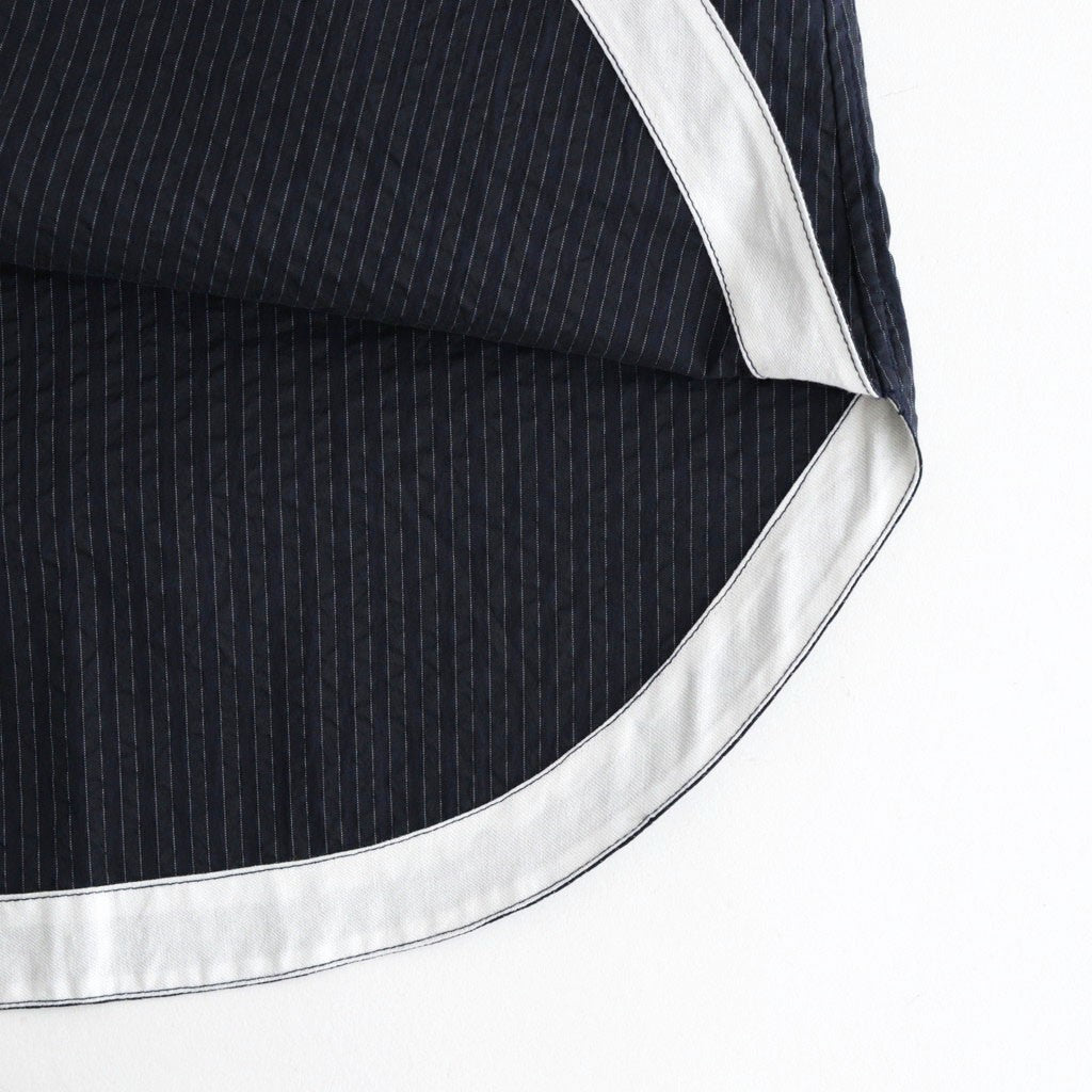 SEERSUCKER S/S B.D SHIRT #NAVY×BLACK [FSC261-50228]