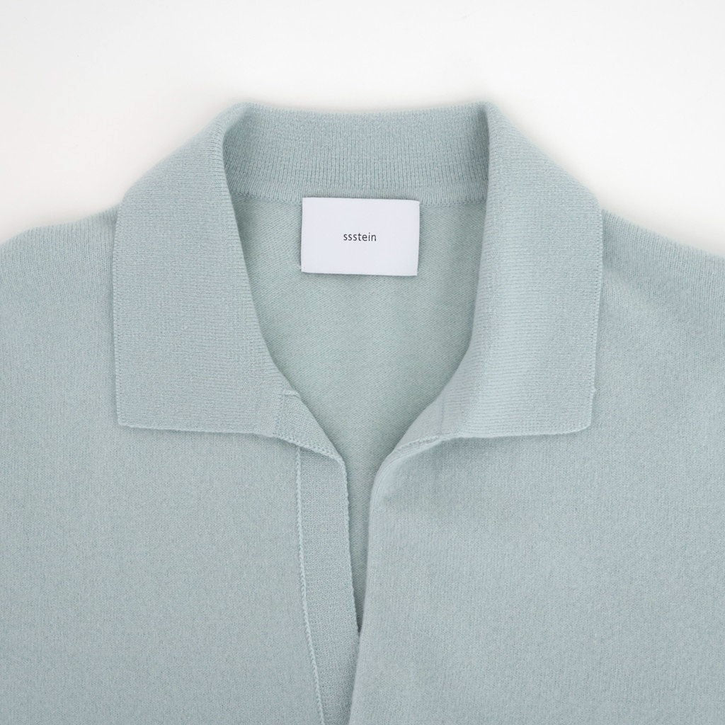 EXTRA FINE WOOL KNIT SKIPPER #SAX [ST.1636]
