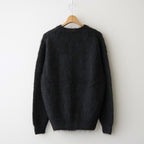 BRUSHED SUPER KID MOHAIR KNIT P/O #INK BLACK [A26AP02KM]