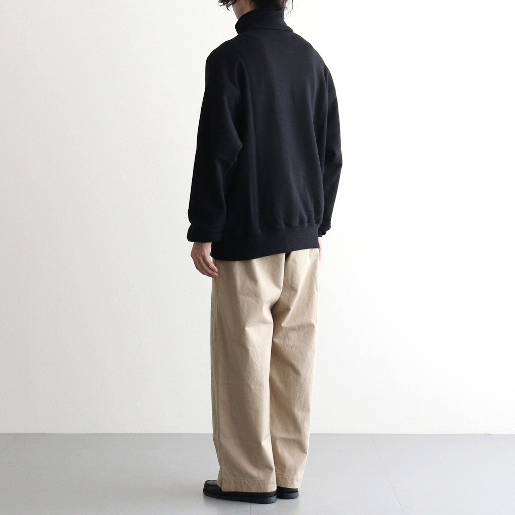 Half-Snap Sweatshirt #Black [OFH011PO61]