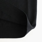 WOOL WASHI CREWNECK SWEATER #BLACK [KRAGGW0102]