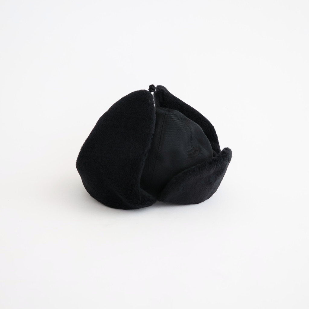 DRY WOOL BOMBER CAP #BLACK [NO.301382]