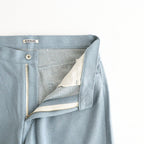 SILK NEP DENIM 5P WIDE PANTS #LIGHT BLUE [A26AP01SD]