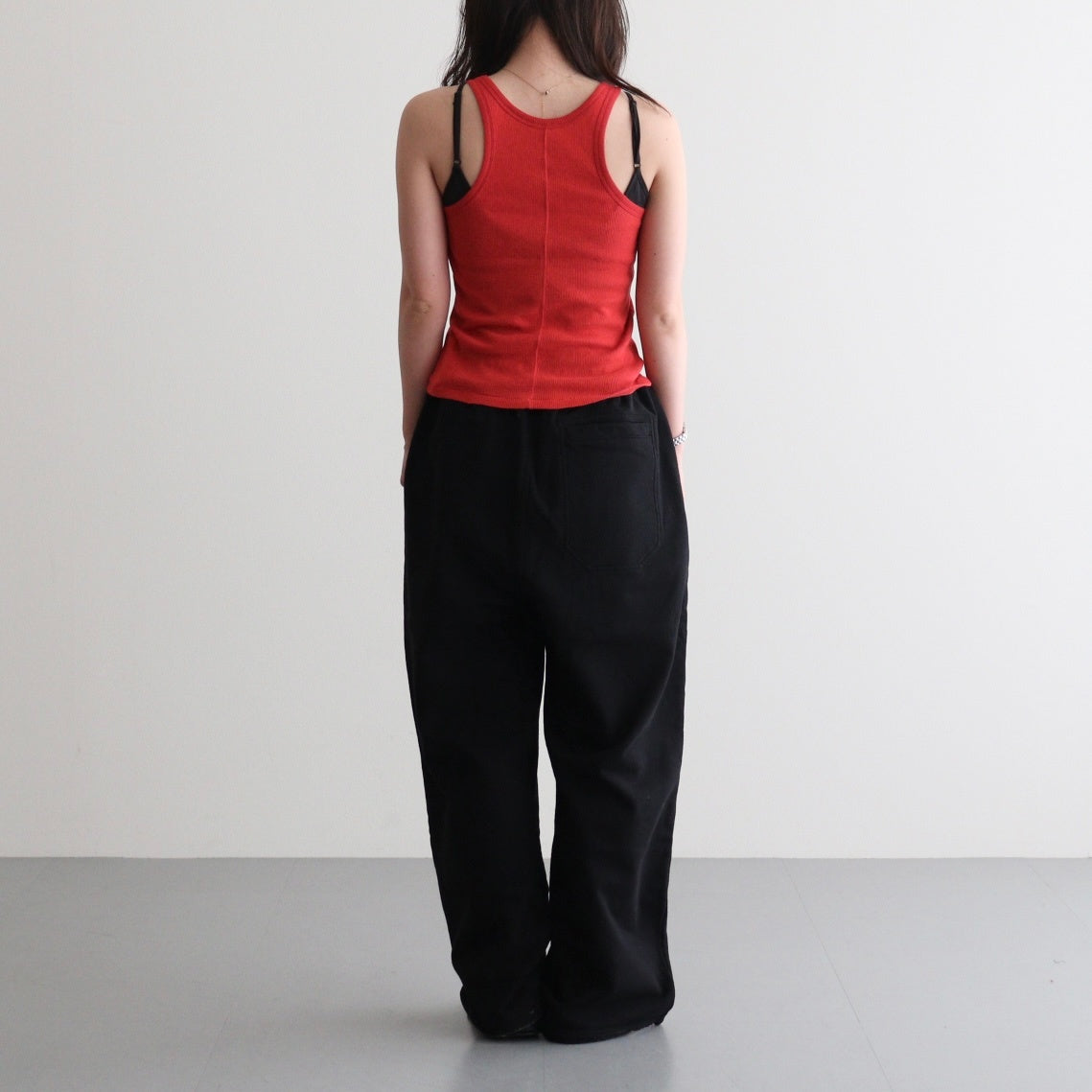 Gauze Teleco Tank Top #RED [I26SS-CUT1]