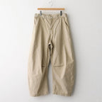 綿オックス 製品加工ワイドパンツ #BEIGE [HP-P008-051]