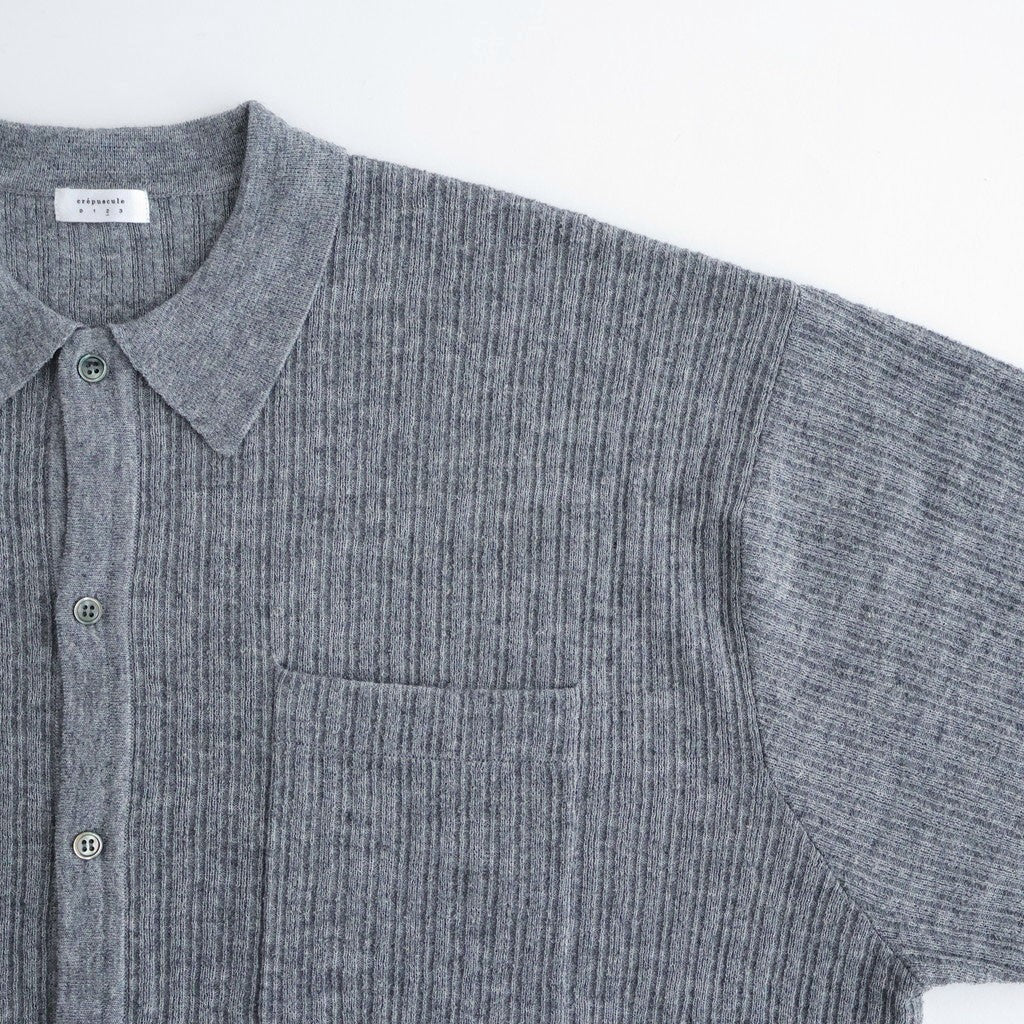 Crepe Knit Shirt #GRAY [2601-006]