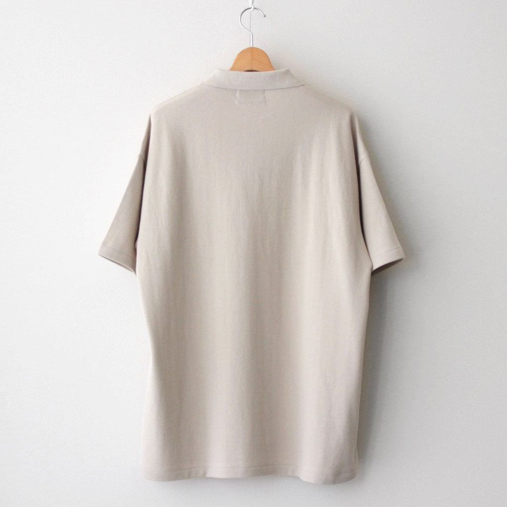 Cotton Pique Jersey S/S Skipper Polo #BEIGE [GU251-70057