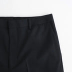 LIGHT WOOL MAX GABARDINE SLACKS #TOP BLACK [A26AP05MG]