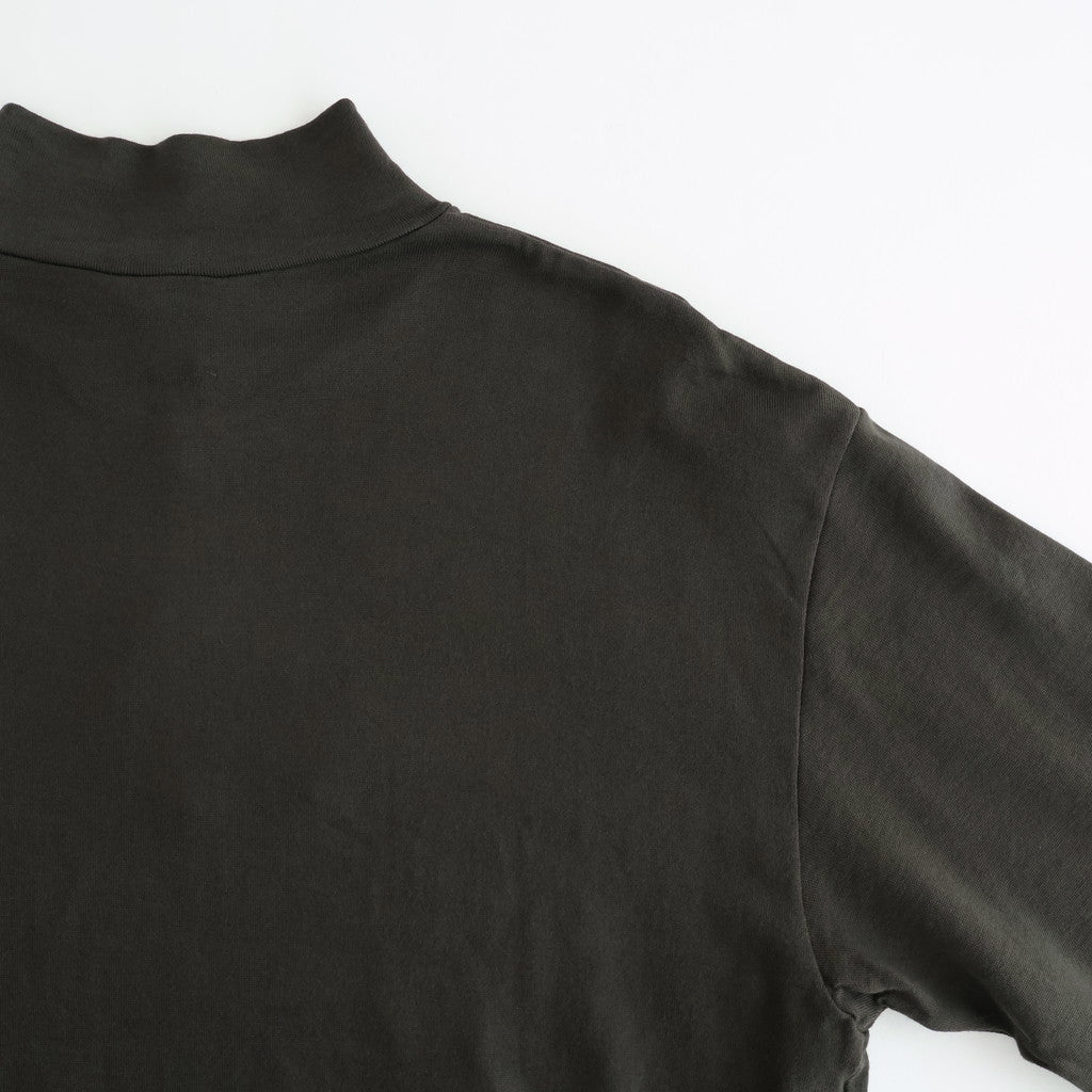 SUPER HIGH GAUGE SWEAT HALF ZIP P/O #DARK BROWN [A25AP03CU]