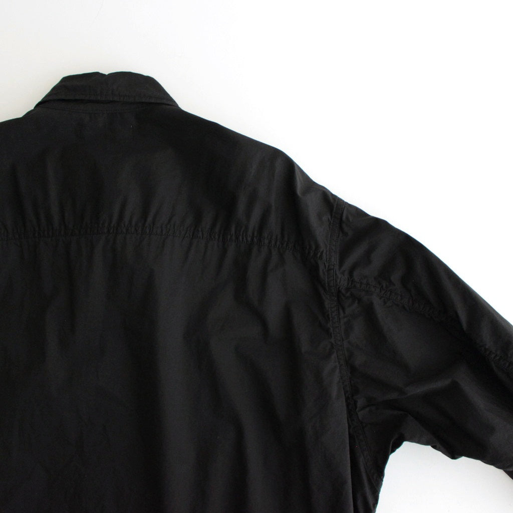 Garment Dyed Typewriter Fatigue Shirt #BLACK [GM251-50091B]