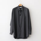 Extra Fine Wool L/S Oversized Regular Collar Shirt #GRAY [GM251-50092B]