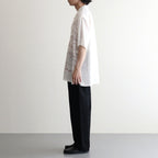EMBROIDERY OPEN COLLAR SHIRT #WHITE [YK25SS001004SH]
