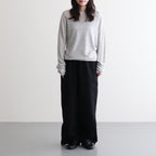 LINEN 14G Pull Over #LIGHT GREY [I26SS-K3]