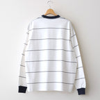 PIN BORDER L/S TEE #WHITE×NAVY [FSC261-70261]