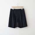 LIGHT WOOL MAX GABARDINE SHORTS #TOP BLACK [A26SP05MG]