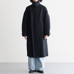 Wool Cashmere Double Breasted Rever Coat #Black [YK26FW01317C]