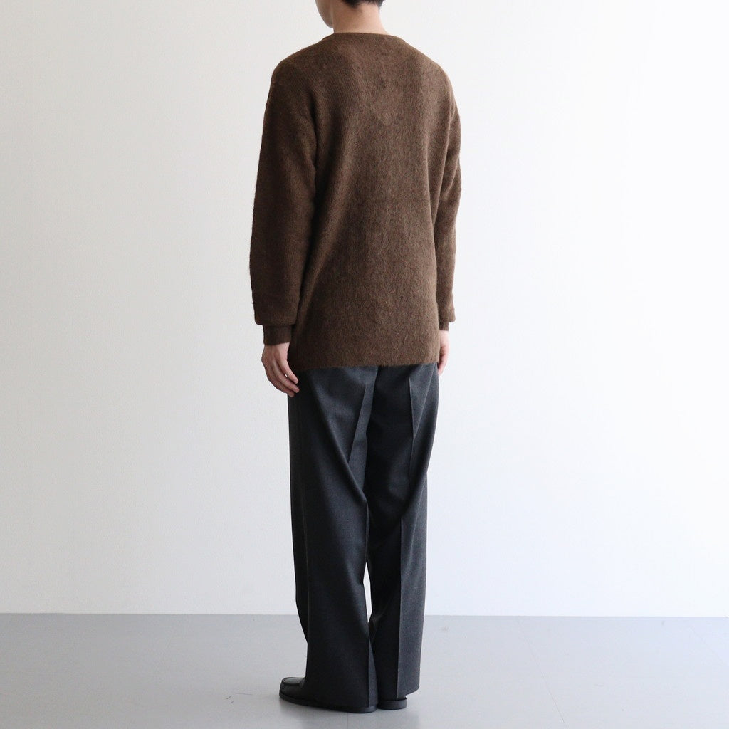 BABY SURI ALPACA SHEER KNIT P/O #DARK BROWN [A25AP01AK]