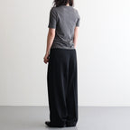 Tuck Wide Trousers #BLK [12610714]