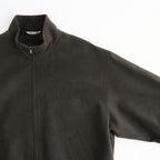 BABY CAMEL FLANNEL ZIP BLOUSON #DARK BROWN [A26AB03BF]
