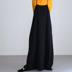 Viscose Wool Silk Gabardine Slip Dress #BLACK [GL241-60164]