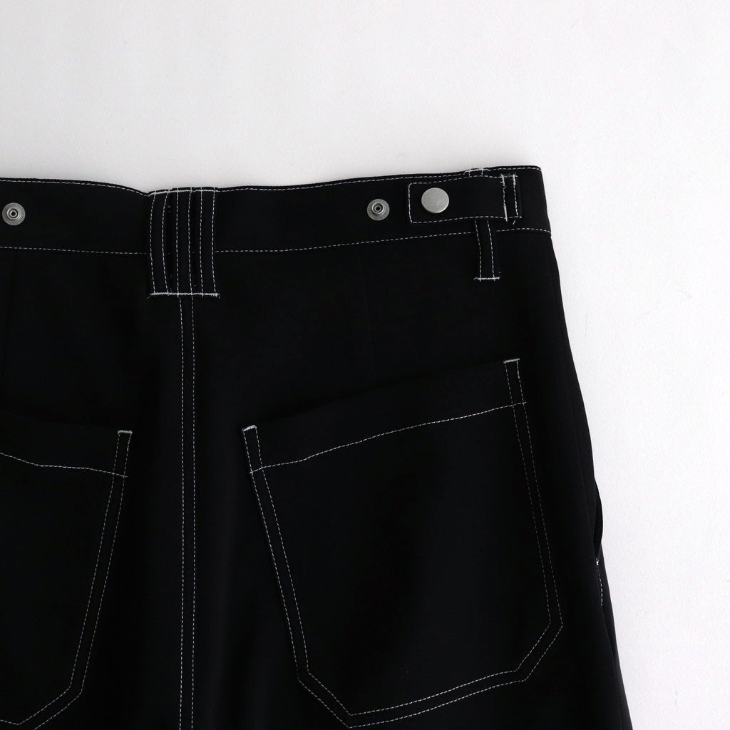 3PLEATED WIDE-LEG TROUSERS #CARBON BLACK [YK25SS0908P]