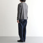 HARD TWIST DENIM WIDE PANTS #INDIGO [A00P03DM]
