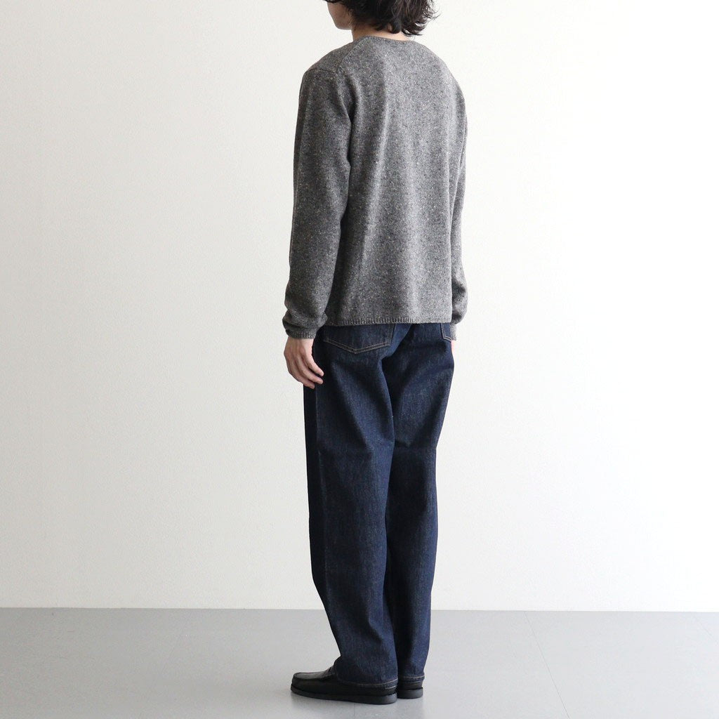 HARD TWIST DENIM WIDE PANTS #INDIGO [A00P03DM]