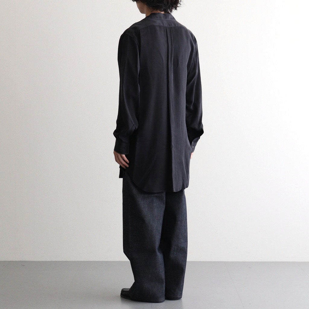 TOP STITCH SHIRT #BLACK [26330507]