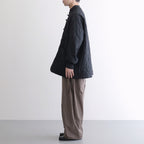 NCHRJK - ポリエステル&レーヨン・クリア ツイル・キルト チャイナジャケット #95 Black [SN_NC0401JK]