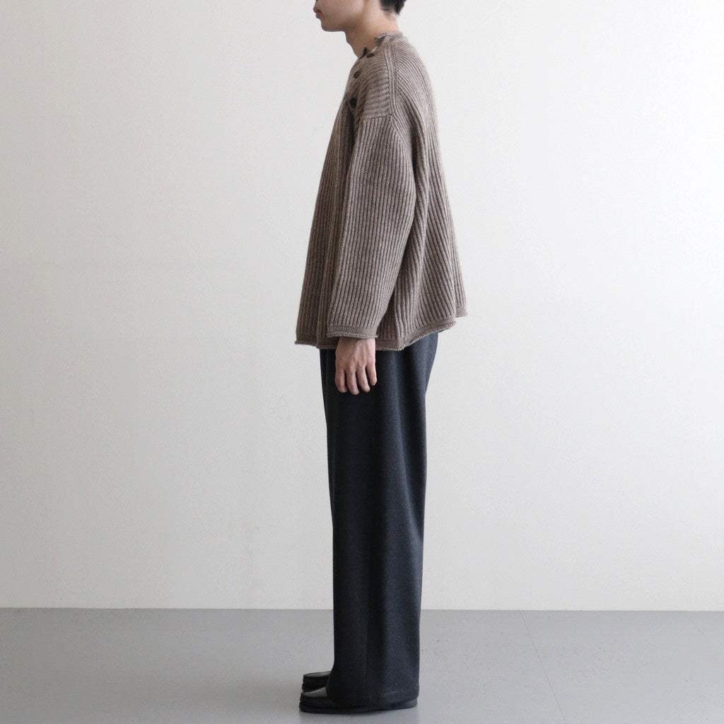 COMFORT BLEND YARN LOOSE FIT SWEATER #BROWN [N0011]