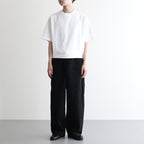 Selvage Denim Two Tuck Pants #BLACK_WASHED [GU253-40061RB]