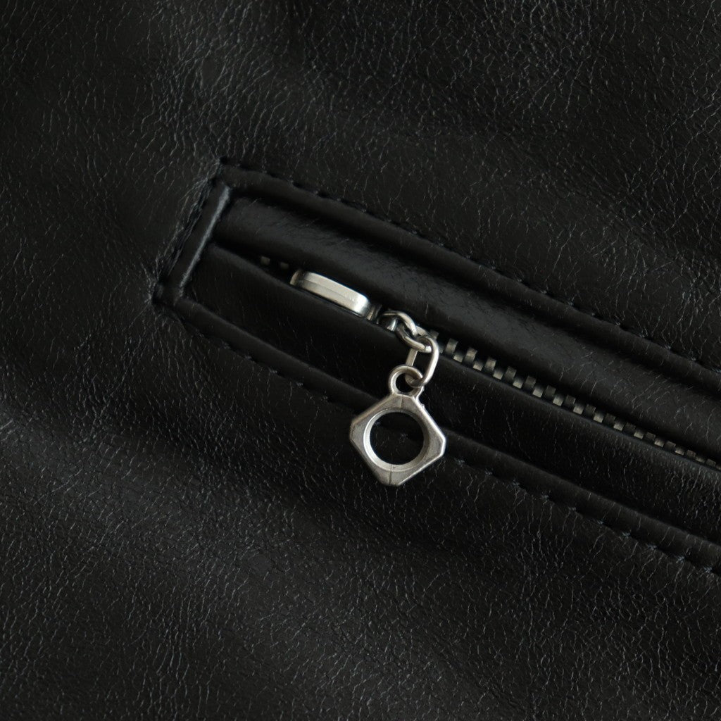 LAMB LEATHER RIDERS JACKET #BLACK [A25AB02WX]
