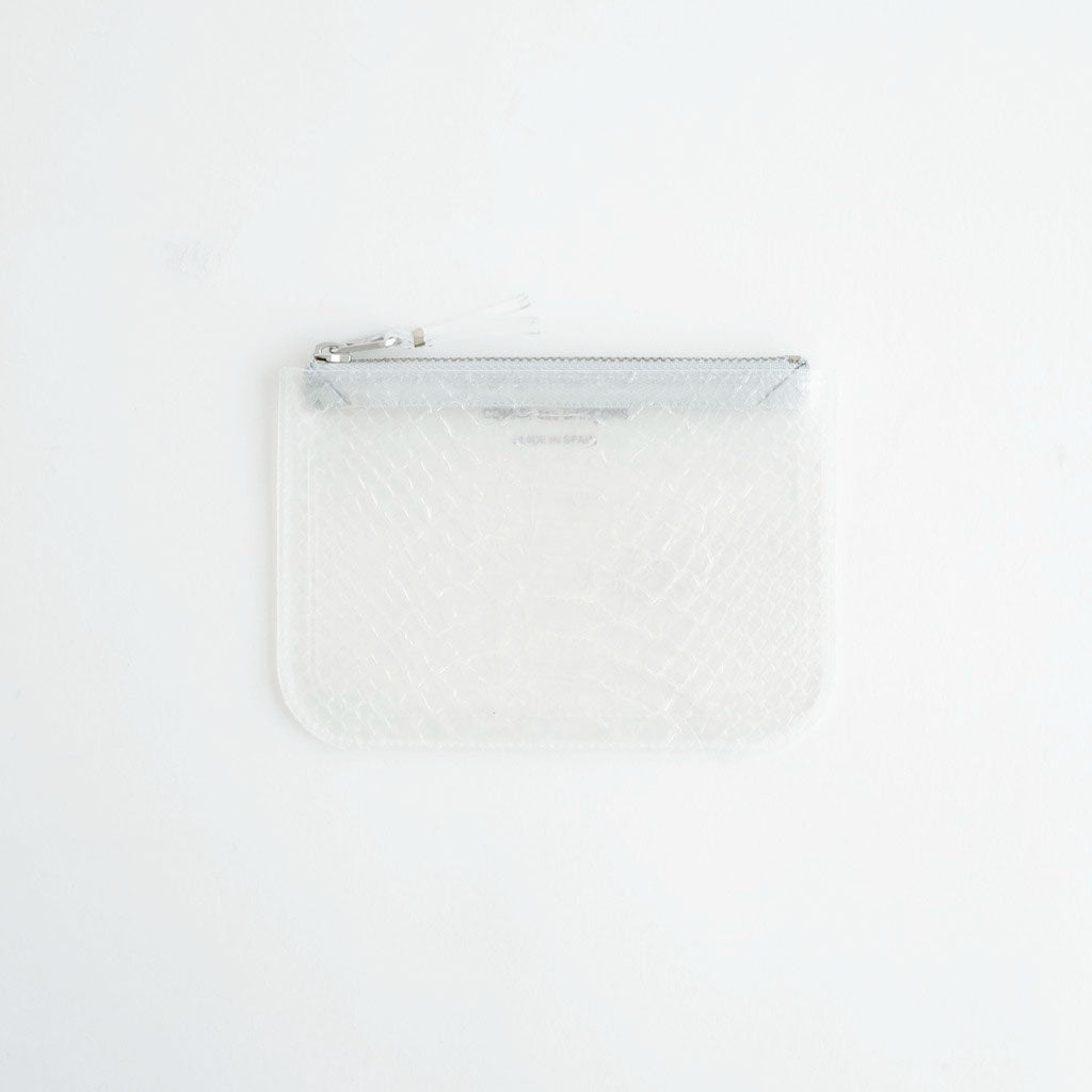 ZIP POUCH - TRANSPARENT SNAKE #CLEAR [8Z-T810-051]