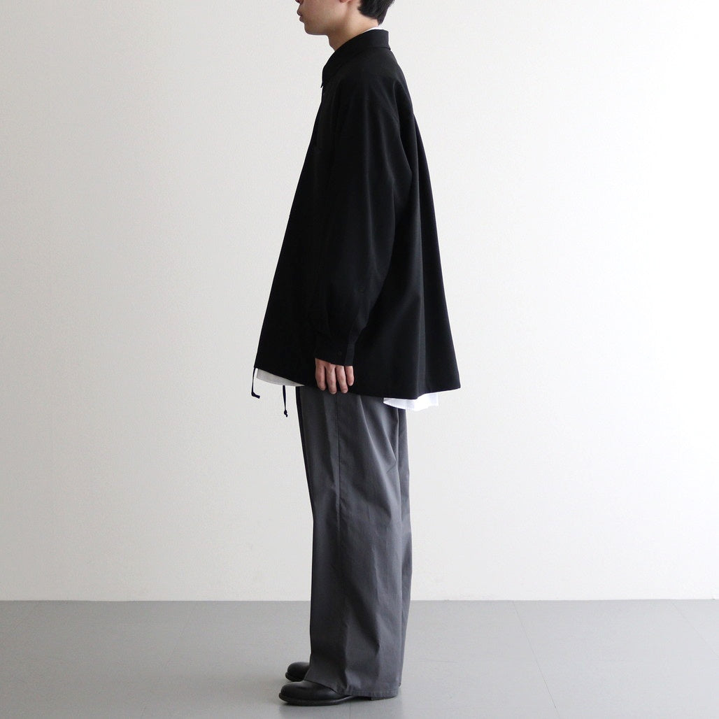Tropical Wool Shirt Jacket #BLACK [GM251-50243] - ciacura 三重県