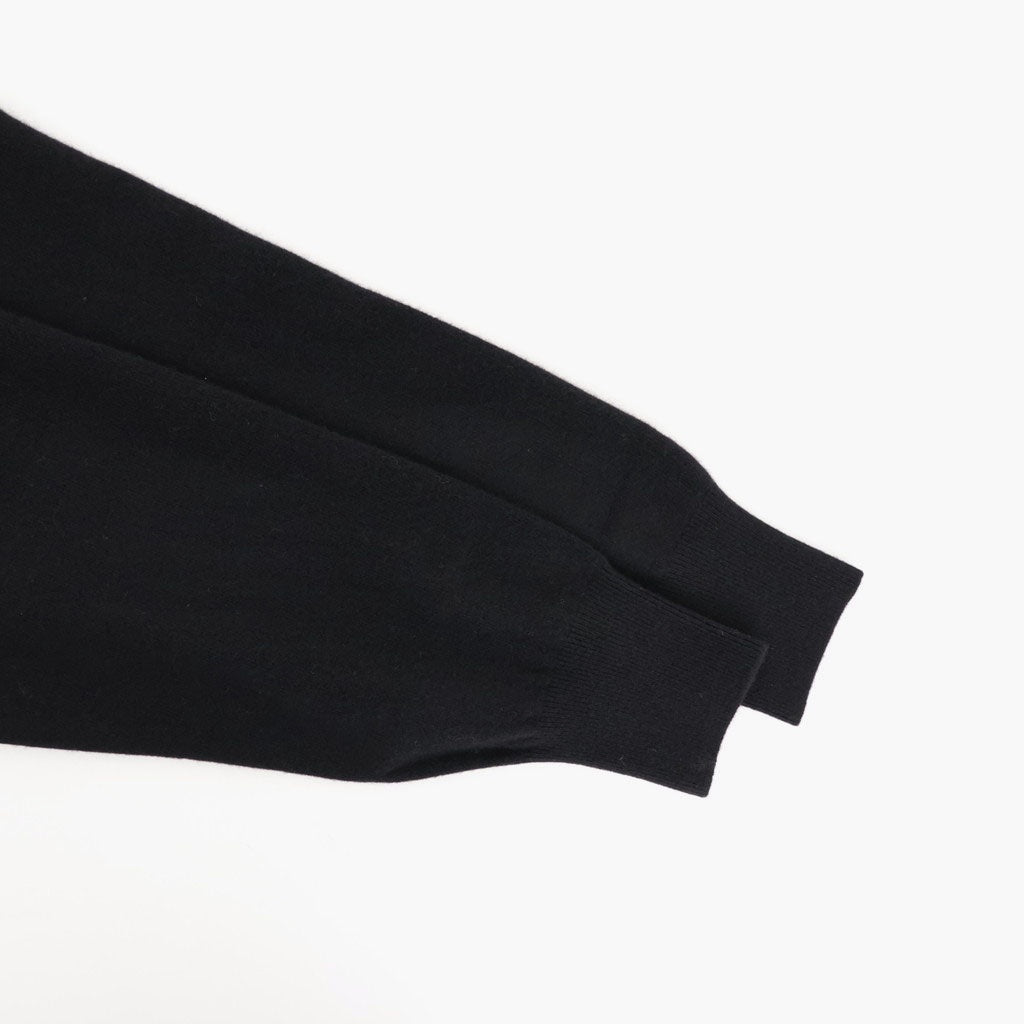 EXTRA FINE WOOL KNIT SKIPPER #BLACK [ST.1636]