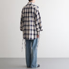 OMBRE CORDED SHIRT #NAVY OMBRE [25880503]