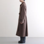 SUPER FINE WOOL MOSSER SOUTIEN COLLAR COAT #TOP BROWN [A25AC04WM]