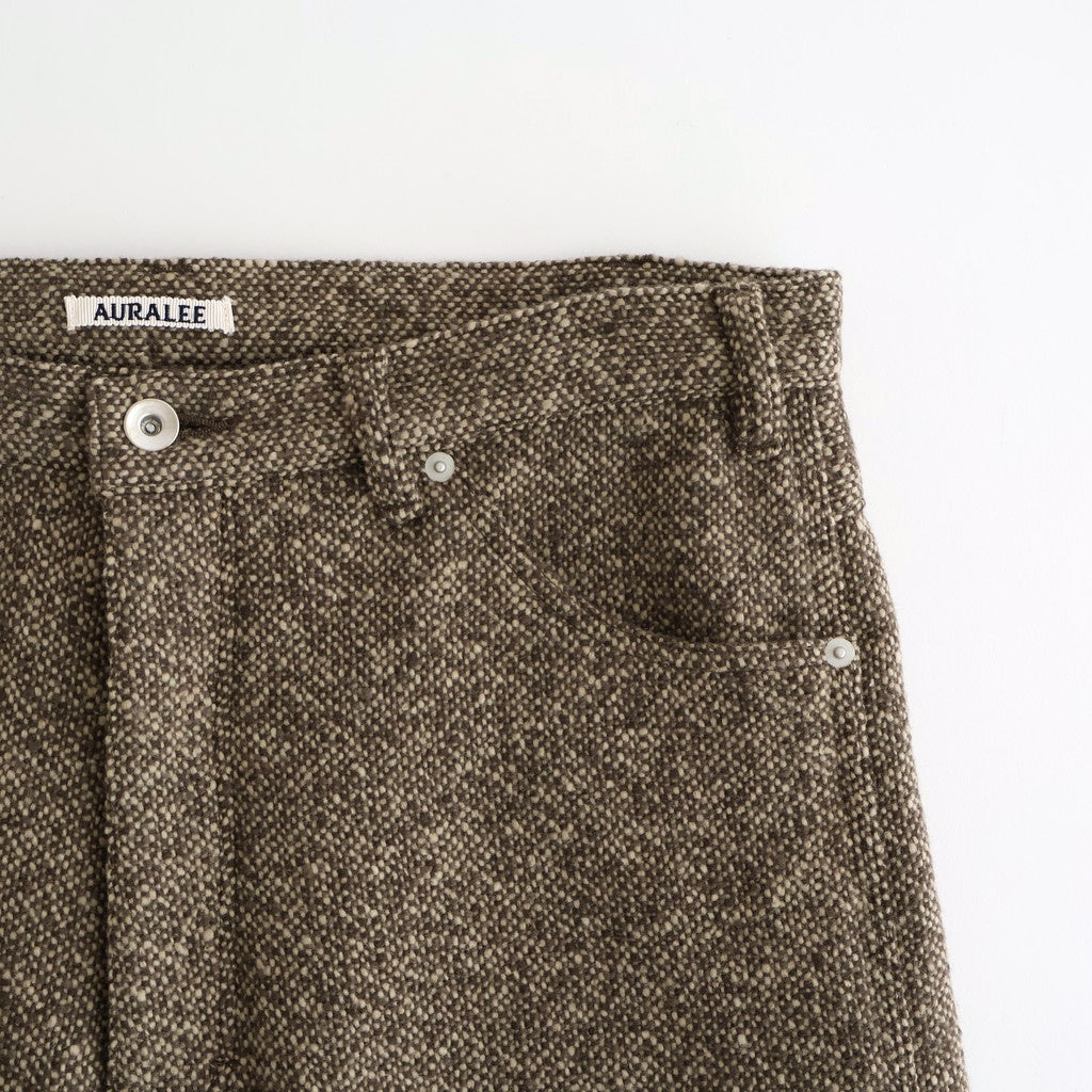 HOMESPUN TWEED PAINTER PANTS #BROWN [A25AP03HT]